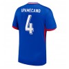 Herren Fußballbekleidung Frankreich Dayot Upamecano #4 Heimtrikot EM 2024 Kurzarm